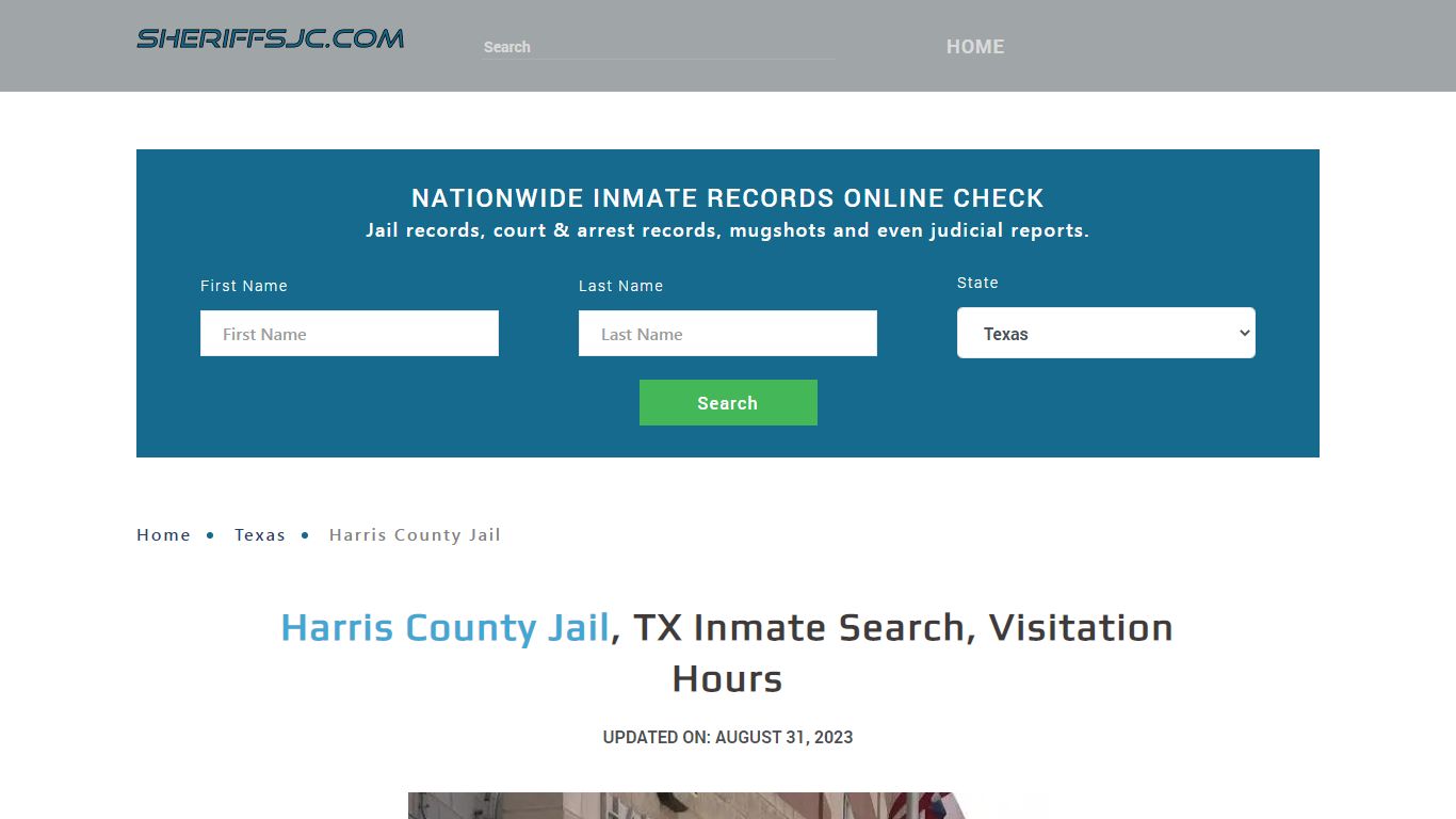 Harris County Jail, TX Inmate Search, Visitation Hours